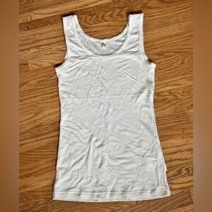 Unaduna pointelle silk wool tank top